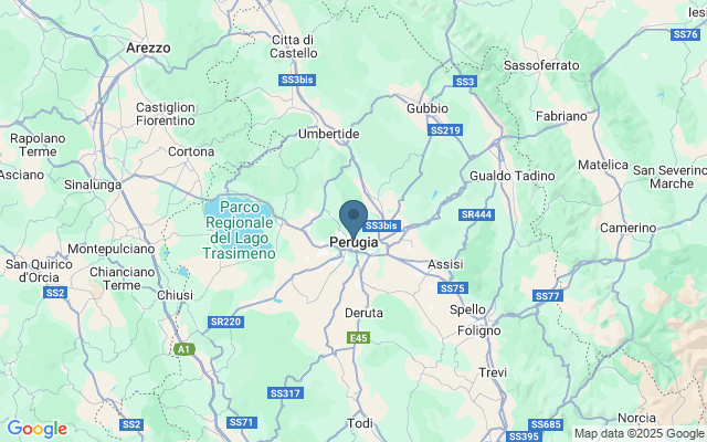 Kaart met locatie Fontana Maggiore